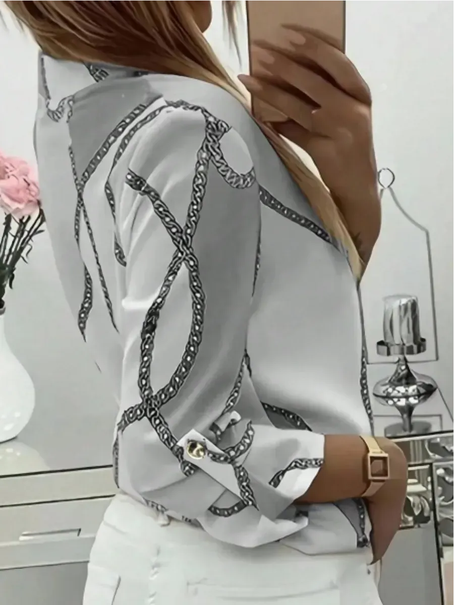 The Simone Asymmetric Blouse — Slate